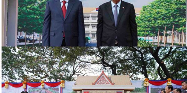 សម្តេចតេជោ ហ៊ុន សែន និងលោក តូ ឡឹម អញ្ជើញបញ្ចុះបឋម​សិលាសាង​សង់​សាលា​មិត្តភាព​កម្ពុជា-វៀត​ណាម