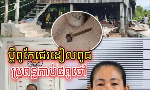 ប្រពន្ធទប់កំហឹងមិនបាន ដកពូថៅវាយប្តី ៤ពូថៅ ព្រោះខឹងសម្តីជេរប្រមាថដៀលពូជអម្បូរ